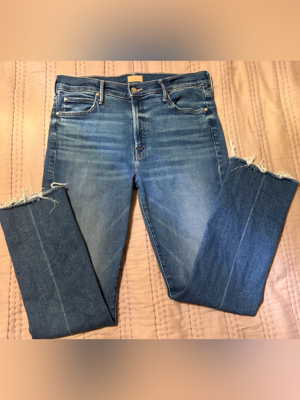 MOTHER The Rascal Ankle Fray Jeans Size 31